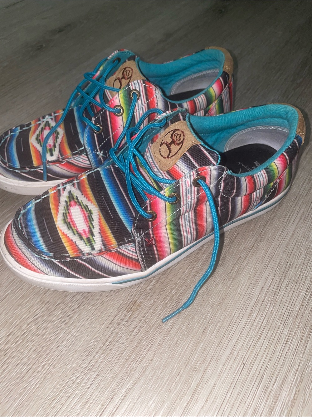Twisted X Hooey Lopers | Multi Serape Aztec | Lace Up | Women’s Size 8